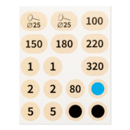 AS stickers - набір наліпок для педикюру - Зображення 6